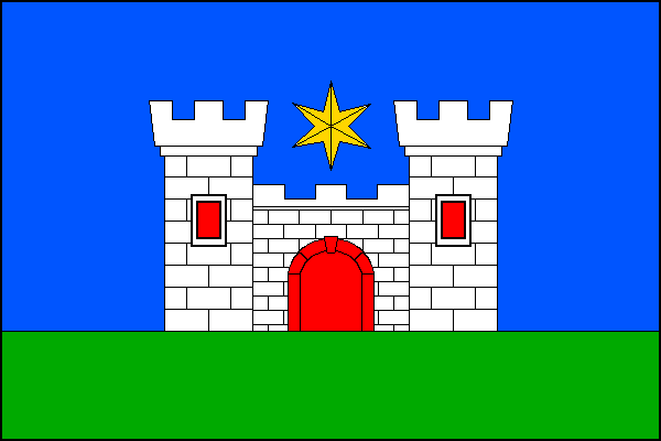 Vlajka obce Dalečín