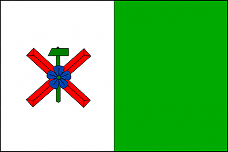 Vlajka obce Kunčice pod Ondřejníkem