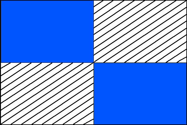 Vlajka obce Nezabudice