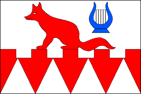 Vlajka obce Hukvaldy