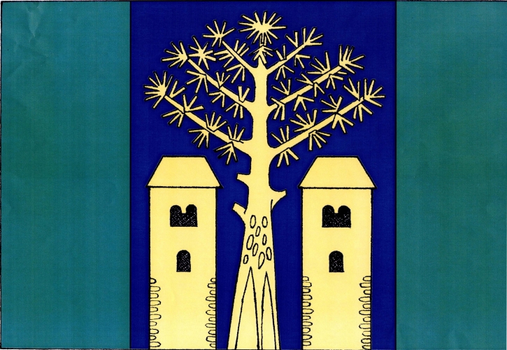 Vlajka obce Borovany