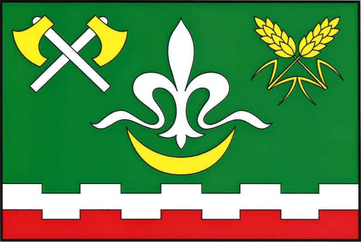 Vlajka obce Železná